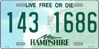 NH license plate 1431686