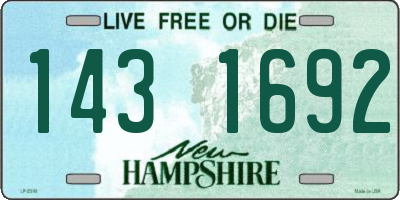 NH license plate 1431692