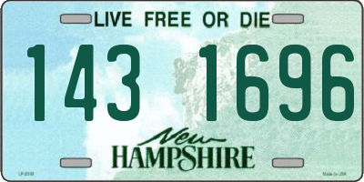 NH license plate 1431696