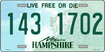 NH license plate 1431702