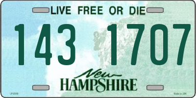 NH license plate 1431707