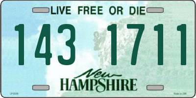 NH license plate 1431711