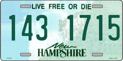 NH license plate 1431715