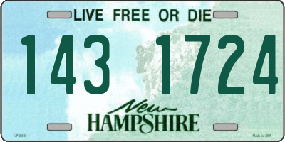 NH license plate 1431724