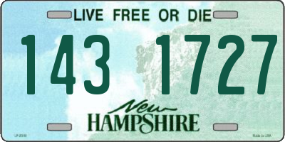 NH license plate 1431727