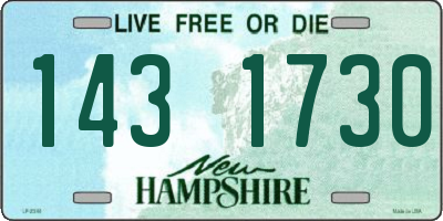 NH license plate 1431730