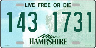 NH license plate 1431731