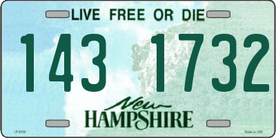 NH license plate 1431732
