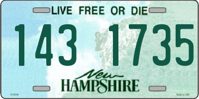 NH license plate 1431735