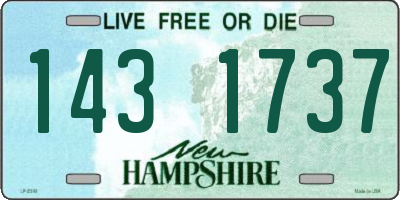 NH license plate 1431737