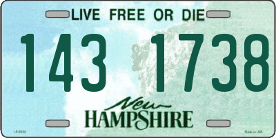 NH license plate 1431738