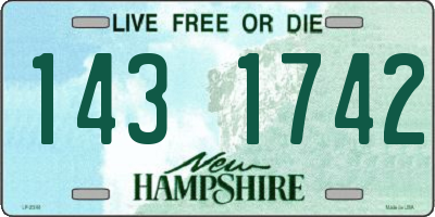 NH license plate 1431742