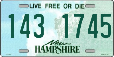 NH license plate 1431745
