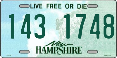 NH license plate 1431748