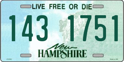 NH license plate 1431751