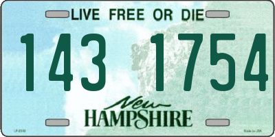 NH license plate 1431754
