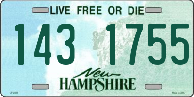 NH license plate 1431755