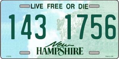 NH license plate 1431756