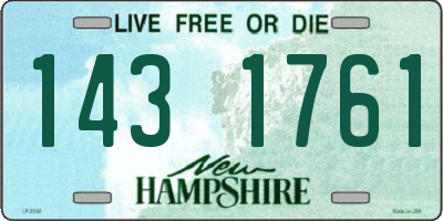 NH license plate 1431761
