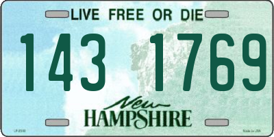 NH license plate 1431769