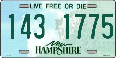 NH license plate 1431775