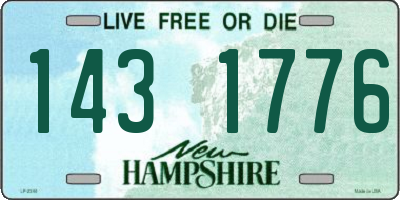 NH license plate 1431776