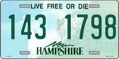 NH license plate 1431798