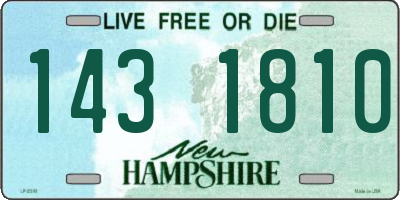 NH license plate 1431810