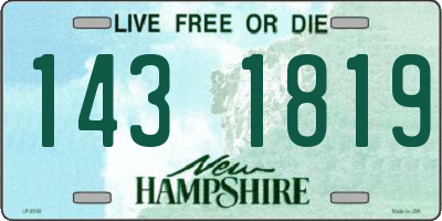 NH license plate 1431819