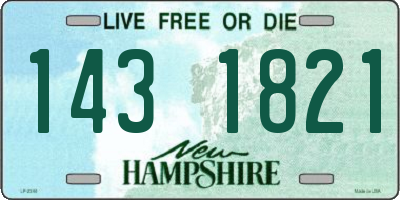 NH license plate 1431821