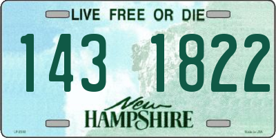 NH license plate 1431822
