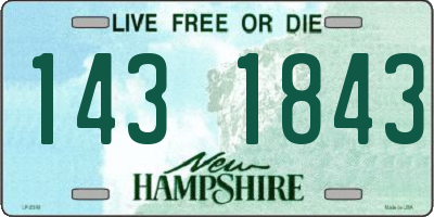 NH license plate 1431843