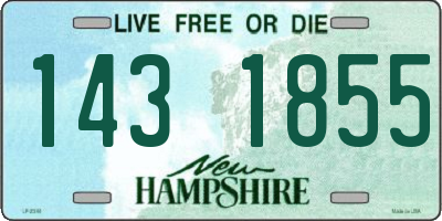 NH license plate 1431855