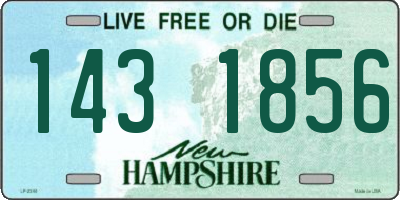 NH license plate 1431856