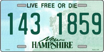 NH license plate 1431859