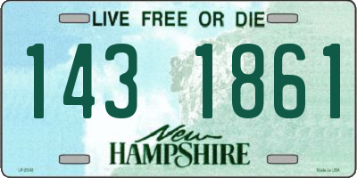NH license plate 1431861