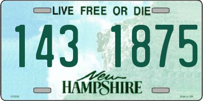 NH license plate 1431875
