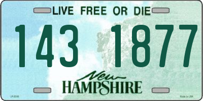 NH license plate 1431877