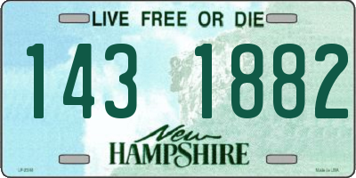NH license plate 1431882