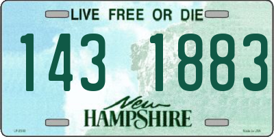 NH license plate 1431883