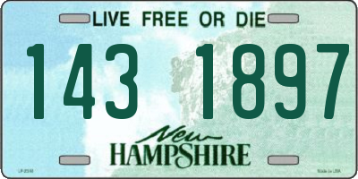 NH license plate 1431897