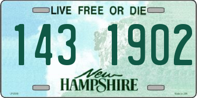 NH license plate 1431902