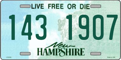 NH license plate 1431907