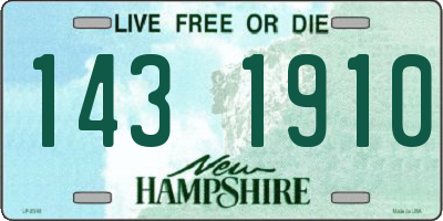 NH license plate 1431910