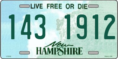 NH license plate 1431912