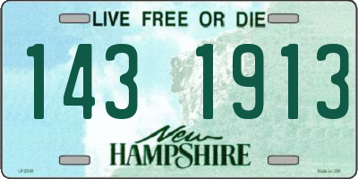 NH license plate 1431913