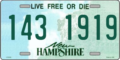 NH license plate 1431919