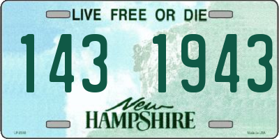 NH license plate 1431943