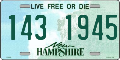 NH license plate 1431945