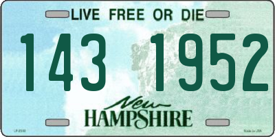 NH license plate 1431952
